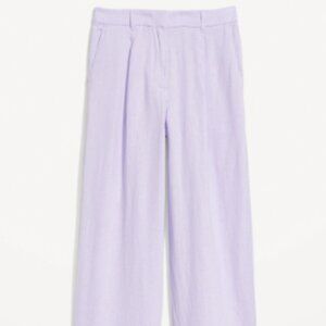 Wide Leg Purple Trousers